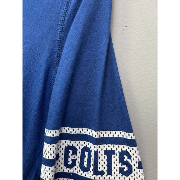 Indianapolis Colts NFL Team Apparel Womens Medium Lightweight Hooded T-Shirt New - Picture 6 of 8